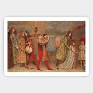 A Pageant of Childhood by Thomas Cooper Gotch Sticker